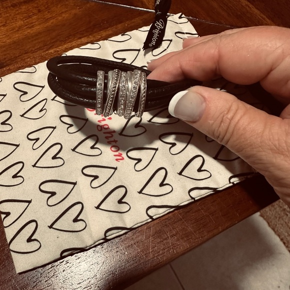 BRIGHTON NEPTUNE RINGS VINTAGE BLACK/SILVER BRACELET - Picture 5 of 5